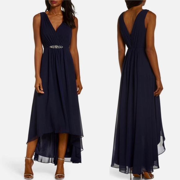 Eliza J
Embellished
High/Low Chiffon
Dress Gown Navy Blue size 4 6 8 10 or 16 - Picture 9 of 15